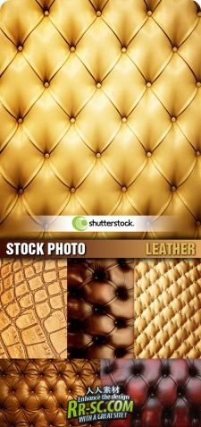 《奢华皮质沙发背景素材》(Shutterstock - Leather backgrounds 6xJPGs