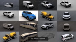 福特猛禽丰田Rav4等品牌汽车3D模型合集