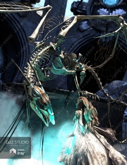 幽灵骷髅巨龙超完整3D模型