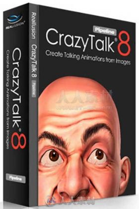 CrazyTalk动画制作工具软件V8.11.3028.1版+资料包 REALLUSION CRAZYTALK PIPELINE ...
