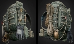 背包和生存求生套装道具模型虚幻引擎UE游戏素材
