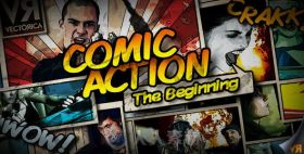 炫酷史诗3D卡通动画连环画效果影视片头AE模板Videohive Comic Action - The Begin...