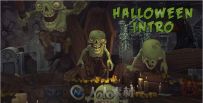 恐怖万圣节宣传动画AE模板 Videohive Halloween Intro 9188241