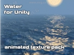 海边水纹日出日落动画场景Unity游戏素材资源
