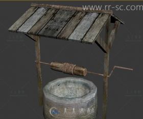 古代简单水井3D模型