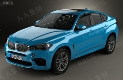 宝马BMW X6 M 2014款SAV汽车3D模型