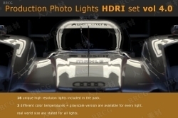 16组灯光发射源和反射板HDRI文件合集第四季