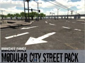 现实城市街头包城市环境3D模型Unity游戏素材资源
