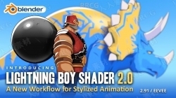 Lightning Boy Shader高效着色器Blender插件V2.0版