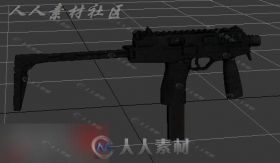 超炫鲁格MP9冲锋枪3D模型