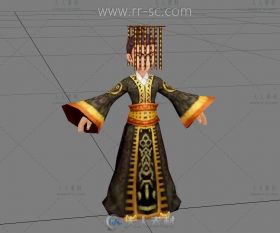 Q版小皇帝3D模型