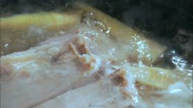 美食刀板香煮肉视频素材
