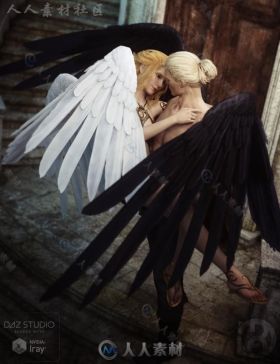 美丽梦幻的天使之翼3D模型合辑