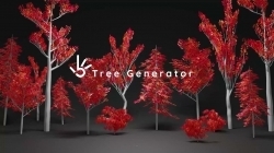 Tree Generator Setup树木树叶制作节点式Blender插件V02版