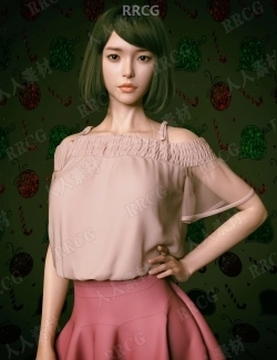 李雪莉亚洲青春靓丽女孩3D模型合集