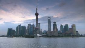 上海东方明珠天空快速延时视频素材