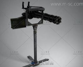 超帅气现实加特林机枪3D模型