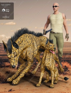 多组豹纹纹理不同花色凶狠埃及狗3D模型