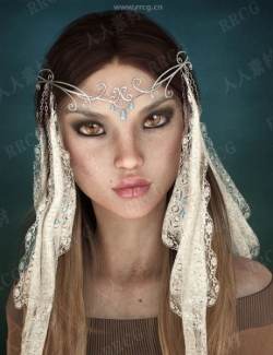 美丽精灵公主女性角色3D模型合集
