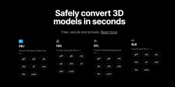 Convert 3D正式推出 可以费转换3D文件格式 在线免费使用