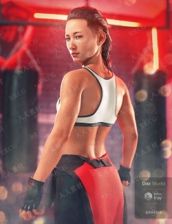 Kayo 8 Pro女性运动员摔角手角色3D模型合集