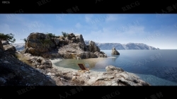 海岛悬崖峭壁游戏环境场景Unreal Engine游戏素材资源