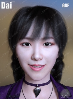亚洲甜美俏皮可爱女孩多组妆容姿势3D模型