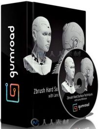 Zbrush科幻女性角色表皮雕刻视频教程 Gumroad Zbrush Hard Surface Techniques by ...