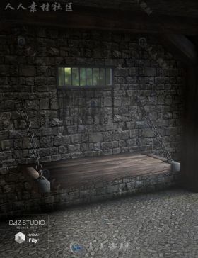 中世纪监狱室内场景环境3D模型合辑