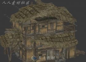 剑灵草屋部分游戏场景环境3D模型