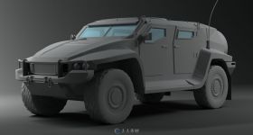 澳大利亚ADF轻型装甲巡逻车3D模型