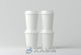 纸质饮品杯子展示PSD模板Paper_Cups_Mock-up