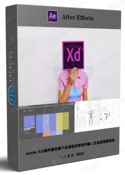 Adobe XD插件制作整个应用程序使用讲解工作流程视频教程