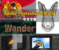 【中文字幕】Adobe Photoshop专业认证人员考试培训视频教程