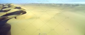 航拍一望无际的沙漠尘土飞扬高清实拍视频素材