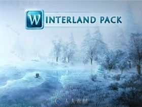 美丽迷人的冬日风景环境3D模型Unity游戏素材资源