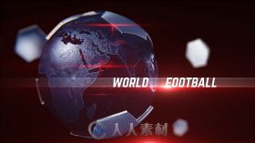 创意科技足球动画展示体育球赛开场片头AE模板 Videohive Football Opener 16950953