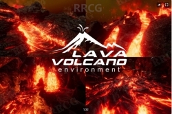熔岩和火山环境场景工具Unity游戏素材资源