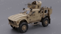 M-ATV全地形防地雷反伏击车高质量3D模型