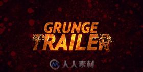 火焰粒子字幕标题动画极限运动体育视频包装AE模板Videohive Grunge Trail...
