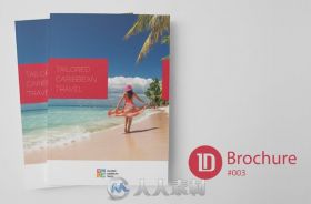 夏日沙滩多用途宣传册indesign排版模板Multipurpose Brochure 003
