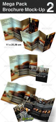 《精品广告宣传折页PSD分层》GraphicRiver - Mega collection of brochure Mockup