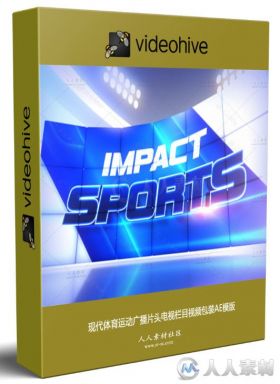 现代体育运动广播片头电视栏目视频包装AE模版 Videohive Impact Sports Motion B...