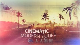 美丽的现代史诗电影预告片AE模板 Videohive Cinematic Modern Slides 19333006