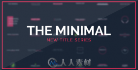 时尚简单的最小文字字幕标题动画AE模板 Videohive The Minimal 17427141