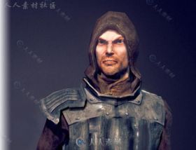 人类战士角色模型Unity3D素材资源