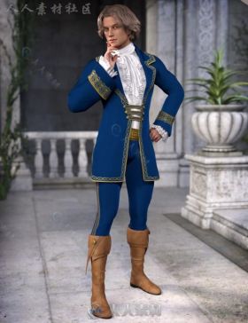 童话王子完美装扮服装3D模型合辑