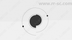 现代黑白多变圆形Logo演绎动画AE模板