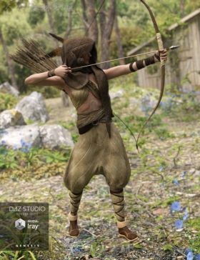 女猎人古老的服装3D模型合辑