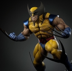 金刚狼战斗姿势V3版《X战警》动漫角色雕塑雕刻3D模型